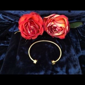 Gold tone Stud Cuff Bracelet